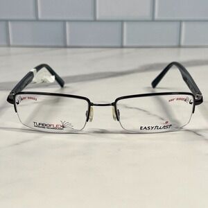 Easytwist ET926 90 Black Semi Rimless Eyeglasses 360 Degree Hinges 56-19-145‎ mm